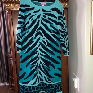 Lilly Pulitzer zebra sweater dress